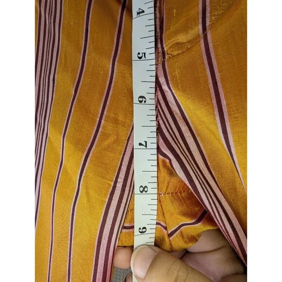 Alvin Valley Vintage 100% Silk Low Rise Wide Leg Flare Pants Size 4/26 (F05)